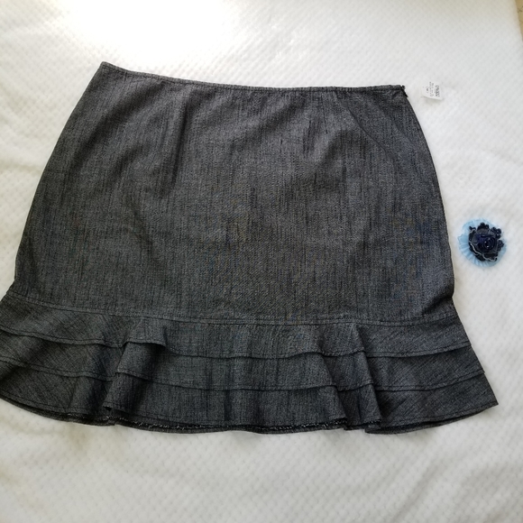 Cato Gray 3 ruffles Layered Skirt.  sz.24w - Picture 2 of 8